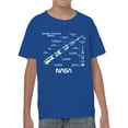 thumbnail image 2 of Officially Licensed Nasa Saturn V Rocket Diagram Youth's T-shirt, 2 of 3