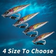 thumbnail image 6 of Fishing Jigs Saltwater Glow Lures Double Assist Hook for 3D Colors Jigging Lures Glow Offshore Speed Metal Jig Micro Butterfly Spoons with Assist Hooks for Tuna Yellowtail Kingfish, 6 of 7