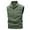Army Green, variant on cocolona Mens Sleeveless Zipper Jacket Tops Outdoor Hiking Photographer Fishing Vest with Pocket