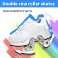 thumbnail image 6 of Roller Skate Shoes for Women,Double Row Deform Wheel Roller Skates,Sneakers with Wheels for Girls Boys, 6 of 6