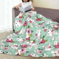 thumbnail image 6 of Sikiie Bunny And Rose Ultra-Soft Micro flannel Blanket Luxury All Seasons Warm Blanket for Bedding Sofa and Travel (4 sizes)-60"x50", 6 of 7