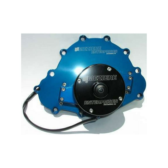 Meziere WP103B Pontiac Billet Electric Water Pump Blue
