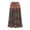 Z153-Coffee, variant on Womens Summer Skirts Front Slit Color Block Lightweight Spring a Line High Waisted Wedding Guest Party Long Skirt