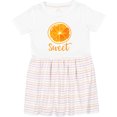 thumbnail image 3 of Inktastic Sweet Orange Girls Toddler Dress, 3 of 5