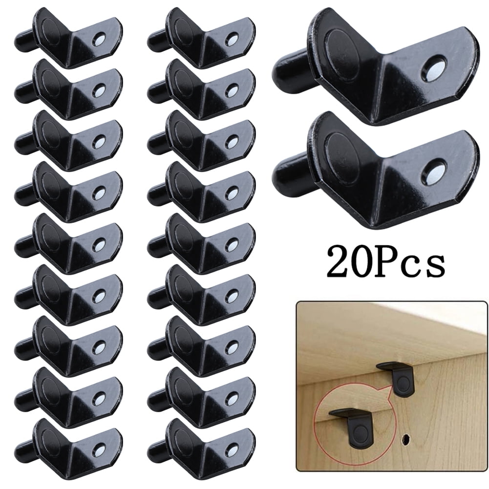 GDHOME 20pcs Shelf Support Studs Pegs Pins Plugs 5mm LShaped