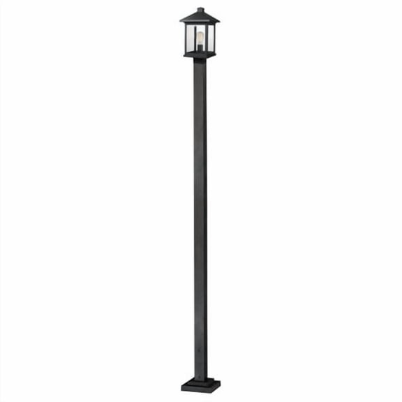 Z-Lite - Portland - 1 Light Outdoor Post Mount Lantern in Seaside Style - 9.5