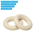 thumbnail image 4 of Unique Bargains 25mm Unfinished Wooden Rings, 50 Pack Natural Solid Circle Rings DIY Craft Unfinished Wooden Rings, Wood Color, 4 of 8