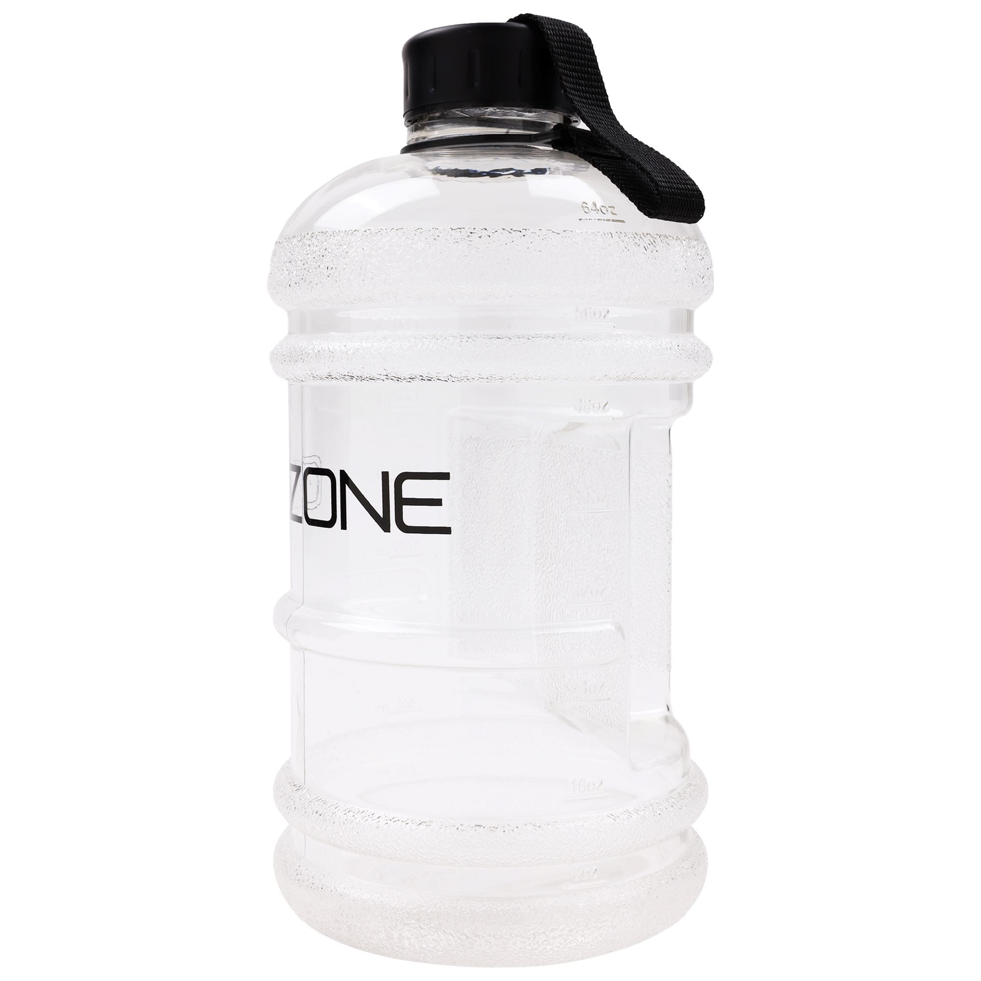 GoZone Pichet à Bouteille d'eau, Pichet à eau de Sport d'un Demi-gallon avec Poignée de Transport, Transparent, 64 oz F-GOZONE CRUCHE D'EAU