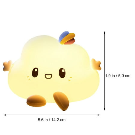

Cartoon Silicone Energy Saving Light Lovely Cloud Pat Light Children Night Lamp