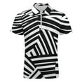 thumbnail image 4 of Dazzle, White Men Zipper T-shirt Summer Casual Short Sleeve T-shirt Top, 4 of 7