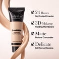 thumbnail image 2 of Julystar Matte Long-Wear Foundation, Waterproof Sweatproof Long-Lasting Base, Lightweight Buildable Coverage Conceals & Evens Skin Tone, Natural Matte Finish for Daily Everyday Use, 2 of 8