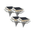 thumbnail image 4 of koolsoo 4 Pieces Garden Lamps Ground Stake Marine Dock Path LED Solar Decking Lights Blue Light, 4 of 7