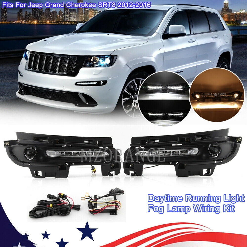 MZORANGE DRL Daytime Running Light For Jeep Grand Cherokee SRT8 2012