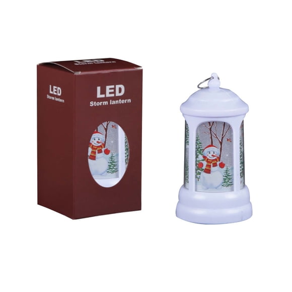 Adornos navideños, adornos navideños, regalos navideños Hong Kng Love New Christmas Style Lantern Santa Claus Night Light Portable Small Oil Lamp Christmas Costume Small Ol Lamp