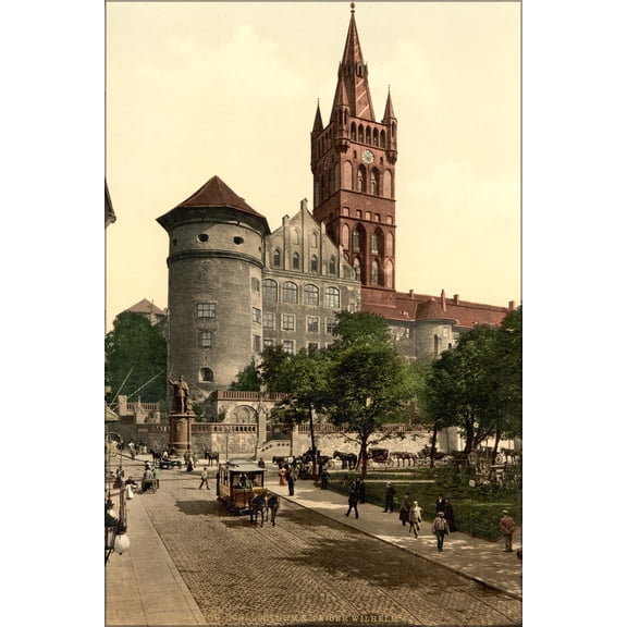 24"x36" Gallery Poster, Castle tower Emperor Williams Monument, Germany 1890