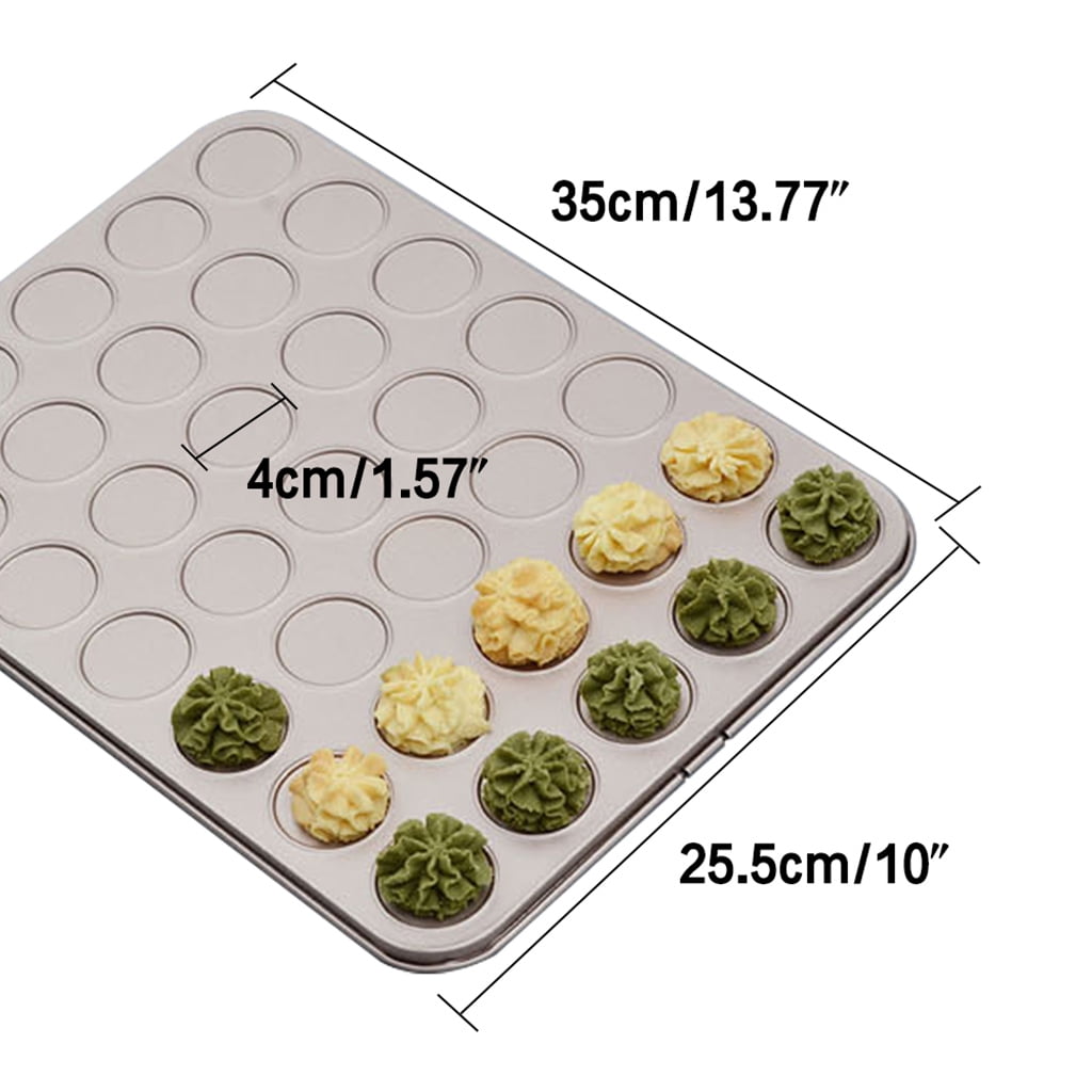 35 Cup Cookie Sheet Macaron Pan Baking Tray Cookie Sheet for Oven Baking Champagne Gold Baking Mold Macaron Baking Gift