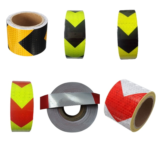 Xingzhi 5cmx3m Car Self-Adhesive Reflective Safety Warning Tape Automobiles Automobiles Reflective Strip Motorcycle Arrow Sign Reflective Strip Sticker