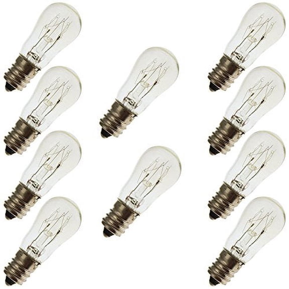 Industrial Performance 10S6/10 230V, 10 Watt, S6, Candelabra Screw (E12) Base...