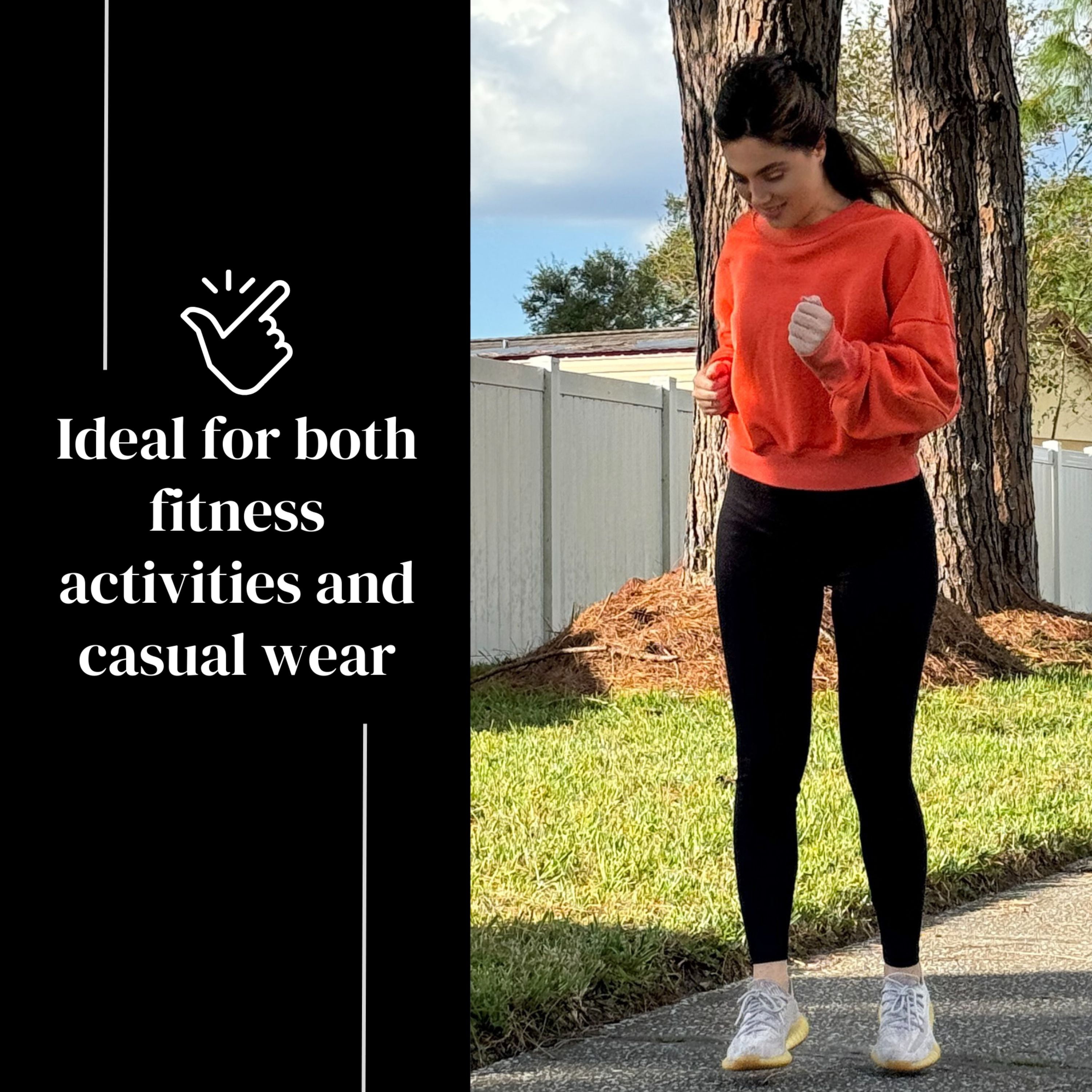 [3 Pack] Black Leggings for Women Athletic Casual Lounge Yoga Pants 4-Way Stretch and Buttery Soft