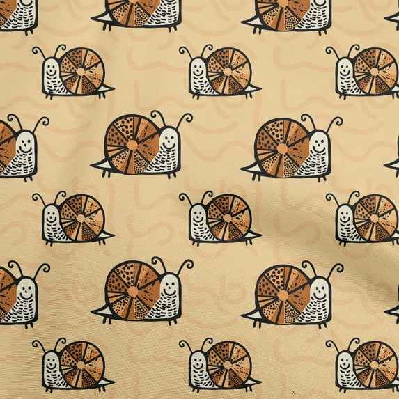 oneOone Cotton Poplin Tan Fabric Wreath Personalized Name Dress Material Fabric Print Fabric By The Yard 56 Inch Wide