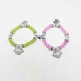thumbnail image 4 of Fiudx Liquidación de ahorros de verano Pulsera elástica con cuentas de amor para hombre y mujer, con imán, 4 of 7