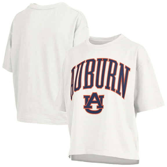 Women's Pressbox White Auburn Tigers Nelson T-Shirt