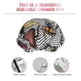thumbnail image 5 of Kdxio Bright Insects Print Shower Cap for Women,Elastic and Reusable,Double Waterproof Layers Bathing Hat, 5 of 9
