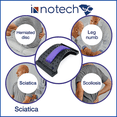 thumbnail image 5 of Innotech SC Adjustable Back Stretcher – 3-Level Lumbar Support, Spine Decompression & Back Massager for Pain Relief and Scoliosis -Purple, 5 of 9