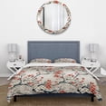 thumbnail image 3 of Designart "Minimalistic Asian Essence I" Beige Oriental Bedding Covert Set - Oriental Bed Set With 1 Sham, 3 of 5