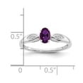 thumbnail image 3 of Primal Gold 14 Karat White Gold Amethyst and Diamond Ring, 3 of 5
