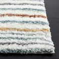 thumbnail image 3 of SAFAVIEH Berber Azalea Abstract Shag Area Rug, 4'5" x 6'5", Blue Rust/Ivory, 3 of 8