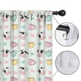 thumbnail image 4 of Blackout Kids Curtains,Green Cow Cup Pattern Childrens Insulated Curtains Set Of 2,Bedroom Essentials,Toddler Room Decor 42x54in(106x137cm), 4 of 5