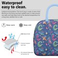 thumbnail image 3 of Womens DarkBlue Cartoon Dinosaurs Planets Pattern Lunch Box for Work,Insulated Lunch Bag for Women,Loncheras Para Mujer,Leakproof Adult Lunch Bag for Work,Beach,Travel,Picnic,Camping, 3 of 7