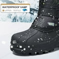 thumbnail image 3 of Bocca Boys Waterproof Snow Boots Black-dino Slip Resistant Winter Boots 1M, 3 of 6
