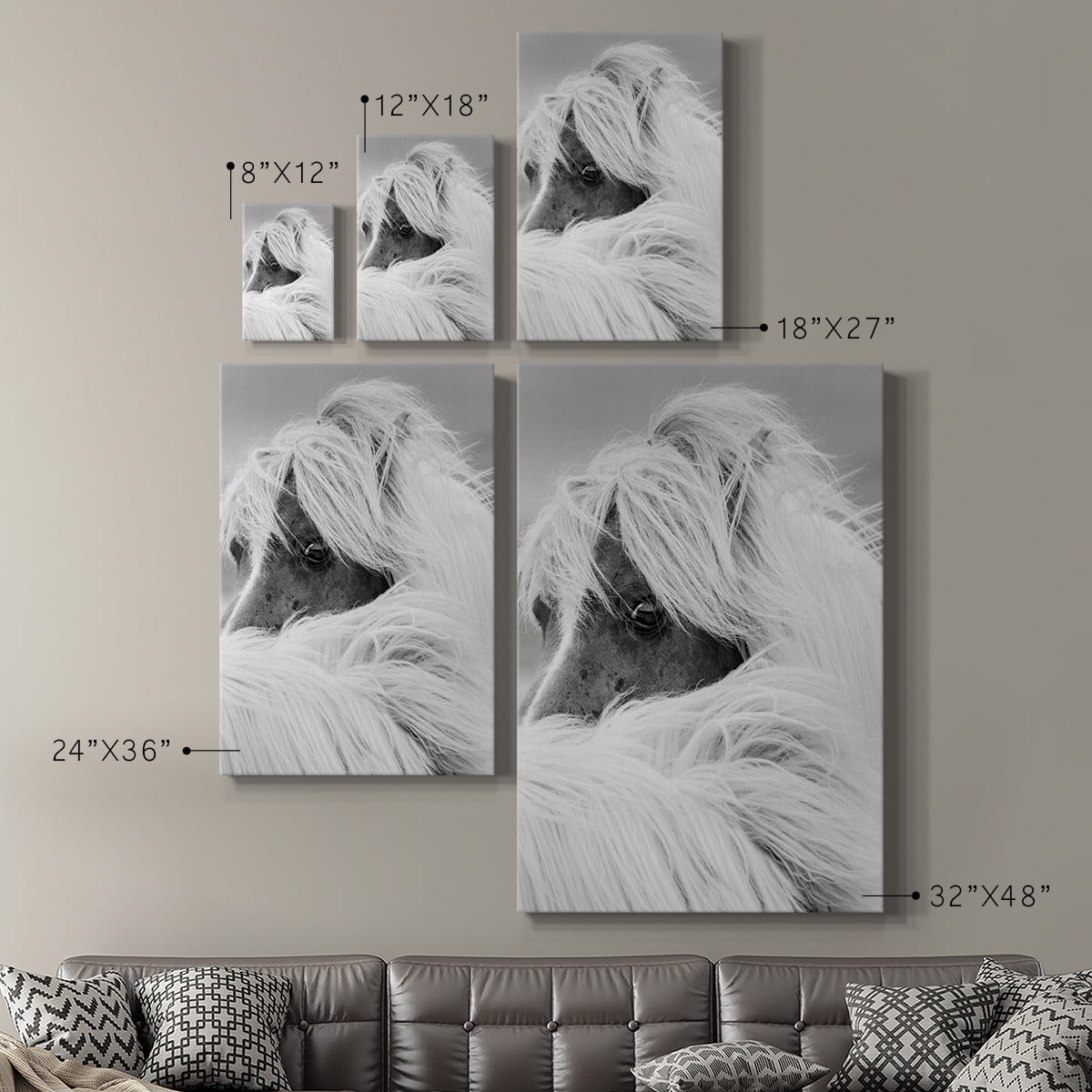Island Pony II Premium Gallery Wrapped Canvas - Ready to Hang