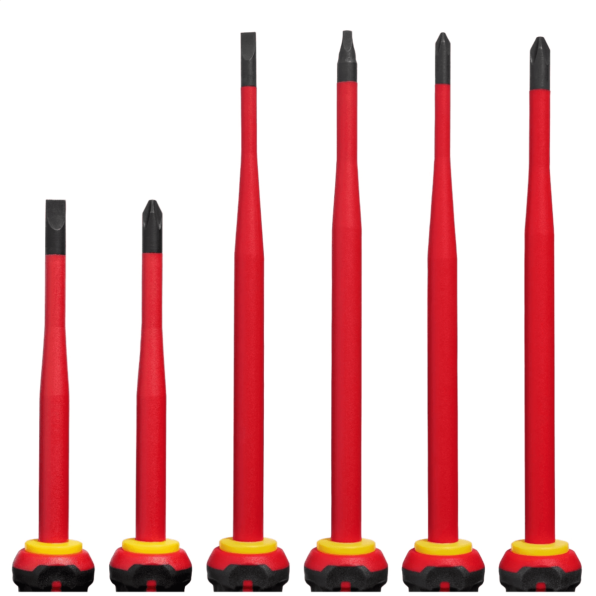 Milwaukee Tool 6pc 1000V Insulated Slim Tip Screwdriver Set