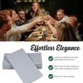 thumbnail image 3 of Colored Napkins - GRAY - Decorative Dinner Napkins - Cloth Like and Disposable - Elegant & Durable - Soft & Absorbent - Versatile 16"x16" - Packaged for Easy Storage - Box of 50 - by SimuLinen, 3 of 7