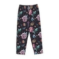thumbnail image 4 of Goofa Roses Flowers Printed Soft Pajama Pants for Women, Wide Leg Comfy Casual Lounge Yoga Pants-Large, 4 of 9