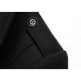 thumbnail image 5 of Men's Single-Breasted Winter Coat - Detachable Notch Lapel Windbreaker for Business & Casual, 5 of 7