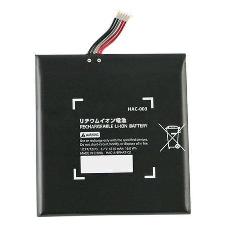 COOLHOOD High Capacity Battery HAC-003 Repalcement for 2017 Game Console HAC-001 (3.7V 16Wh 4310mAh)