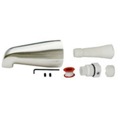 Universal Tub Spout with Diverter - Brushed Nickel