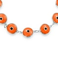 thumbnail image 3 of Bling Jewelry Womens Protection Good Luck Amulet Strand Bracelet Orange Evil Eye Beads 7 Inch, 3 of 5