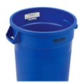 thumbnail image 3 of Commercial Round Trash Can, 20 Gallon Capacity, Plastic Garbage Can, Indoor and Outdoor Utility Trash Can, Gray, 19" W x 22-1/2"H, No Lid, 3 of 14
