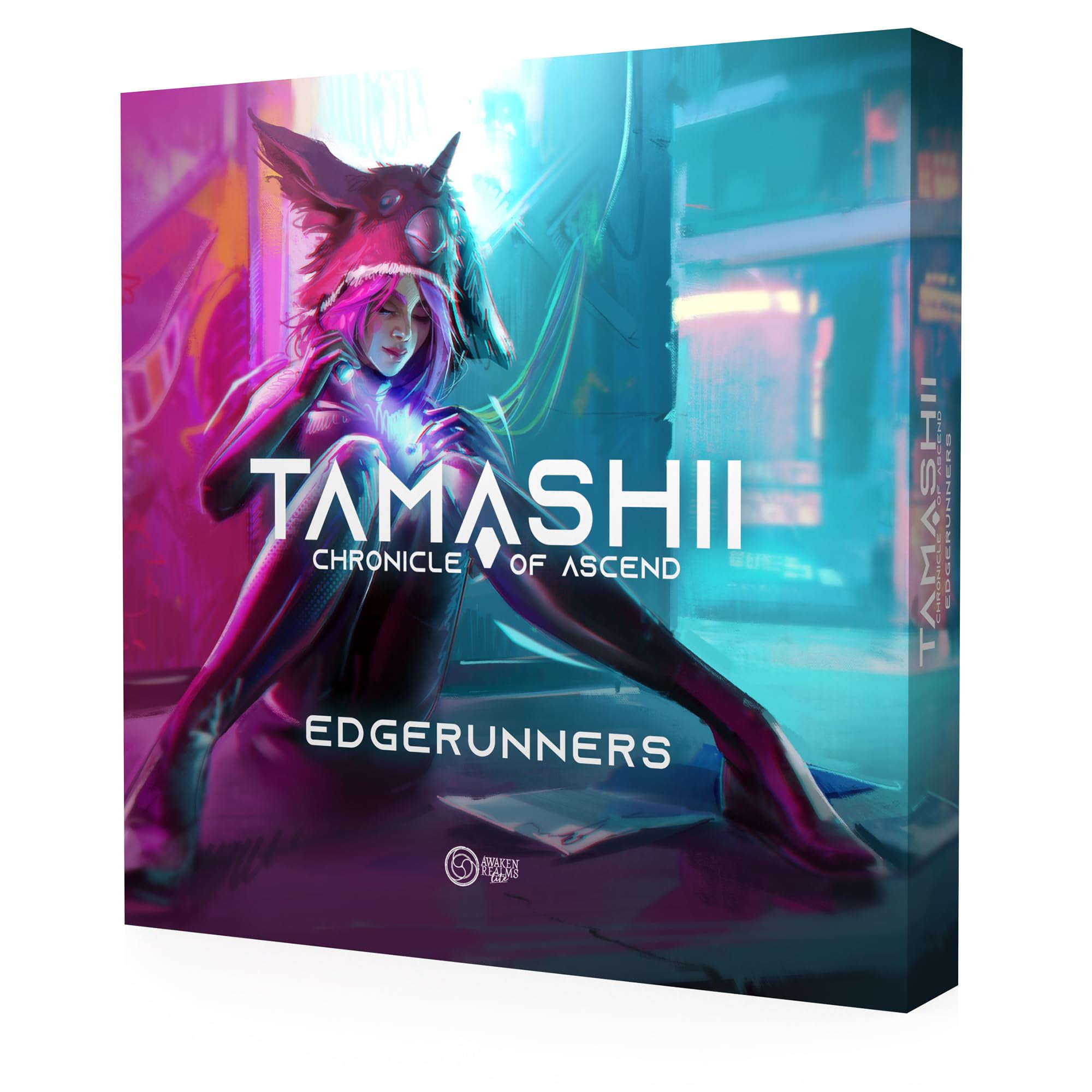 Awaken Realms Tamashii: Chronicle of Ascend Edgerunners Miniatures - Exquisite Fantasy Figures for Tabletop Gaming, Sci-Fi Strategy Game, Ages 14+, 1-4 Players, 45-90 Min Playtime, Made Awaken Realms Tamashii: Chronicle of Ascend Edgerunners Miniatures - Exquisite Fantasy Figures for Tabletop Gaming, Sci-Fi Strategy Game, Ages 14+, 1-4 Players, 45-90 Min Playtime, Made