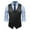 Black, variant on Xysaqa Mens Classic Formal Business Suit Vest, Casual Pocket Slim Fit Tuxedo Waistcoat S-XXL