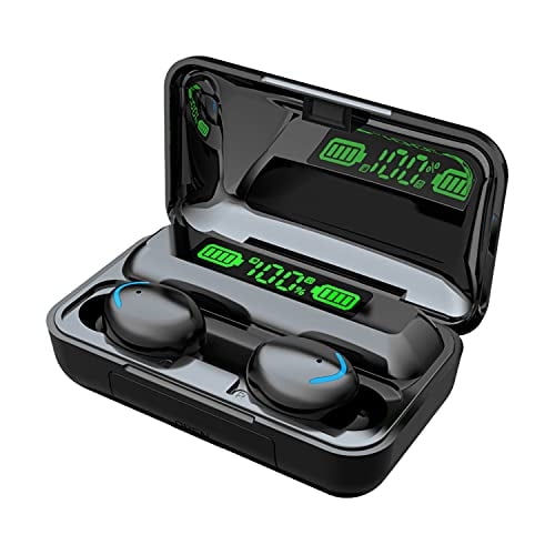Auriculares inalámbricos TWS VOLTSTECH F9-5 Bluetooth 5.1, HiFi, cancelación de ruido, control táctil, micrófono HD, negro