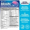 thumbnail image 2 of Brain Memory Supplement - 3X Strength Nootropics for Concentration, Clarity & Focus Support - Brain Health Cognitive Vitamins with Bacopa, Phosphatidylserine & DMAE, Brain Booster Pills, 120 Capsules, 2 of 9