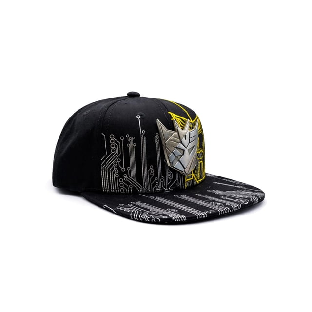 Transformers Gorra Decepticon Iron Placa Snapback Hombre Ajustable Visera Plana