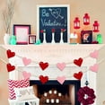 thumbnail image 6 of Topboutique Valentines Day Decorations, Wood Bead Garland with Felt Hearts,Red Pink Hanging Hearts Garland,Valentine’s Day Banner for Wedding Anniversary Mantel Fireplace Home Wall Decor,7.5 ft, 6 of 7