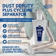 thumbnail image 2 of Oneida Air Systems Dust Deputy Plus Cyclone Separator for Shop Vacuums, 2 of 8